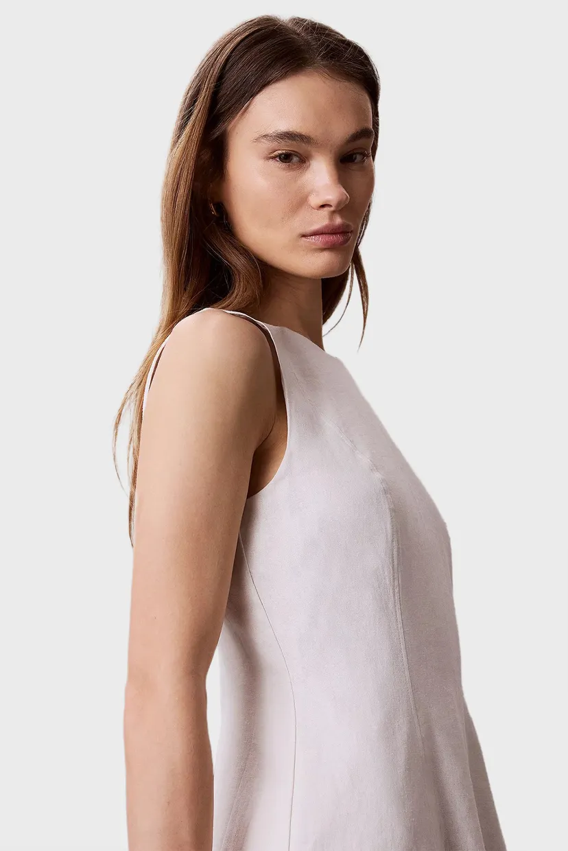 Платье/LINEN PANEL SL MIDI DRESS 6