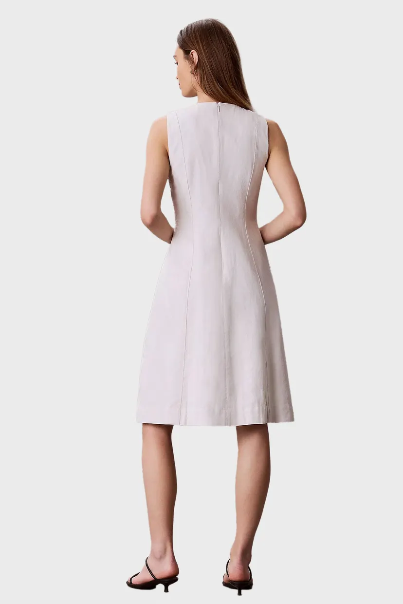 Платье/LINEN PANEL SL MIDI DRESS 4