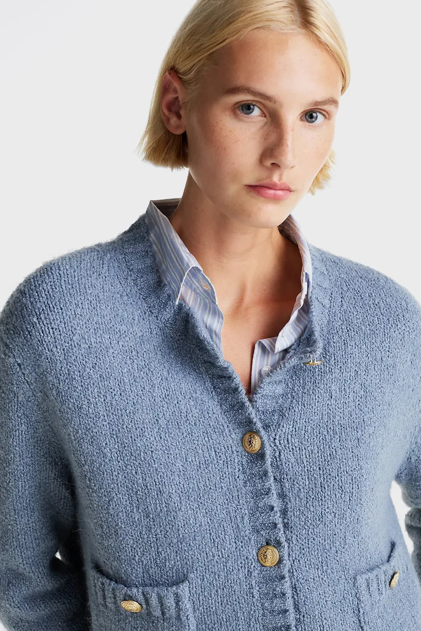 Кардиган TEXTURED GOLD BUTTON LADY JACKET 4